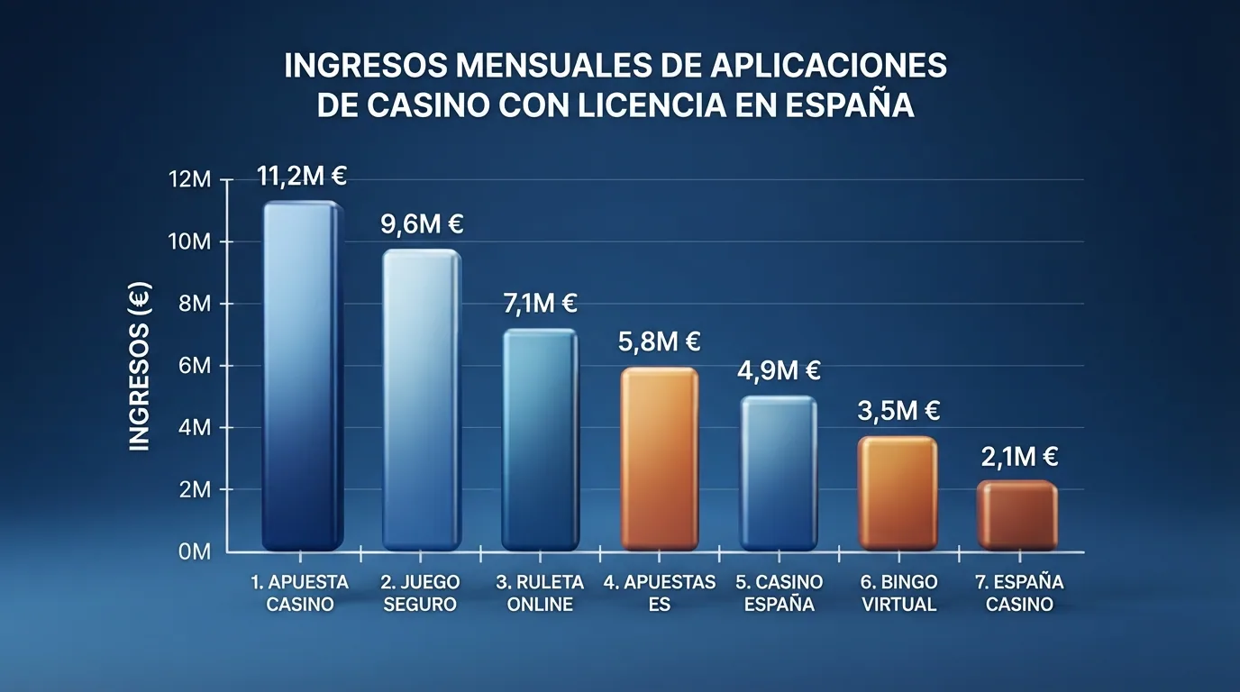 Tabla con las columnas de operador, licencia DGOJ, bono de bienvenida y requisito de apuesta para los diez operadores analizados