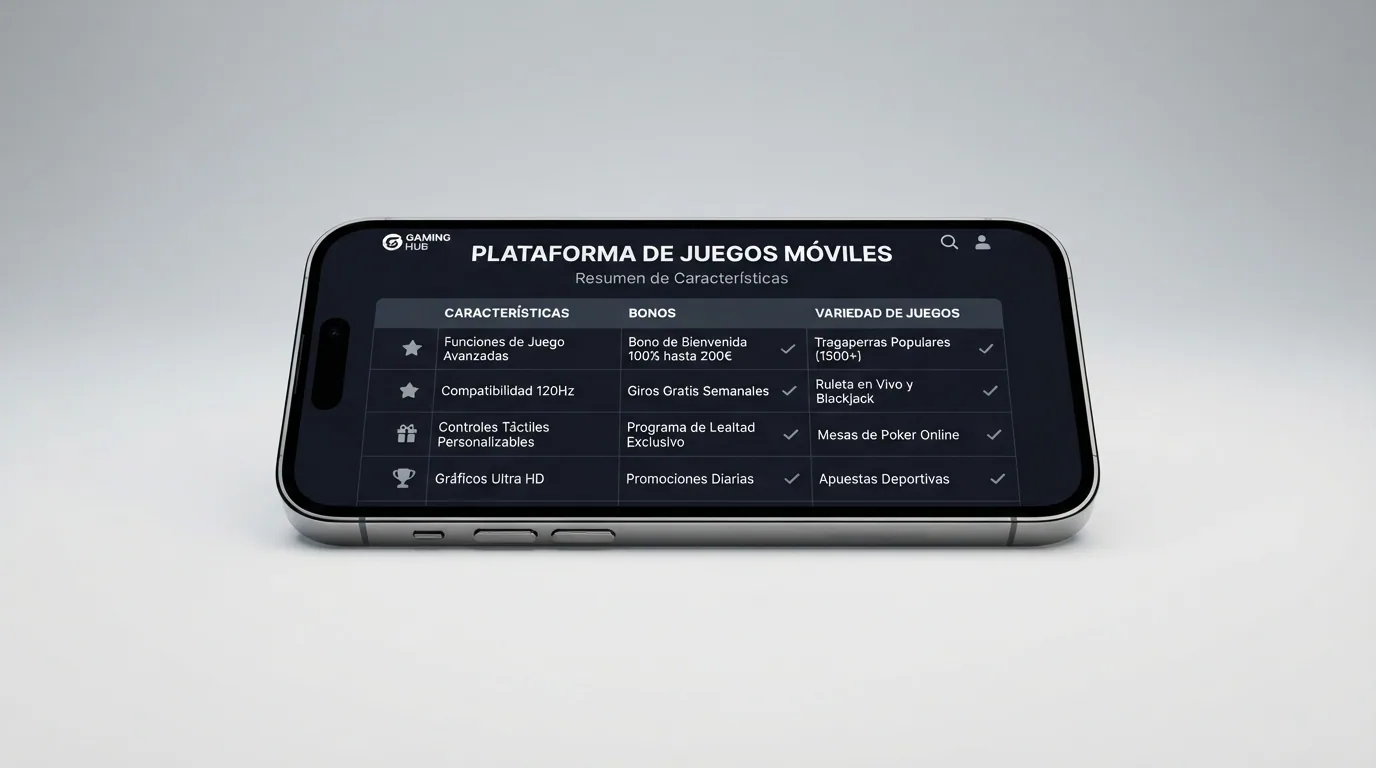 Vista comparativa de varias apps de casino movil alineadas en la pantalla de un telefono