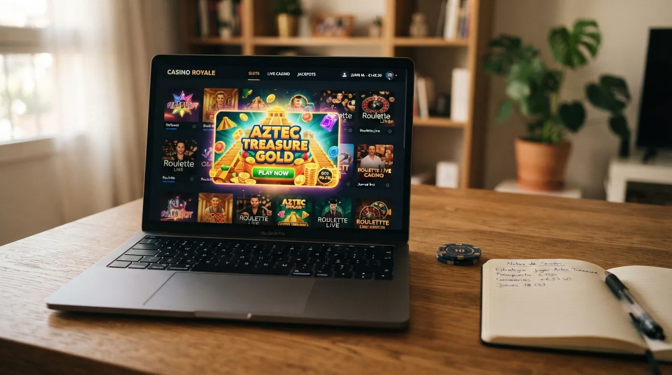 Una vista parcial del lobby de un casino online español con Sweet Bonanza destacado entre las tragaperras disponibles
