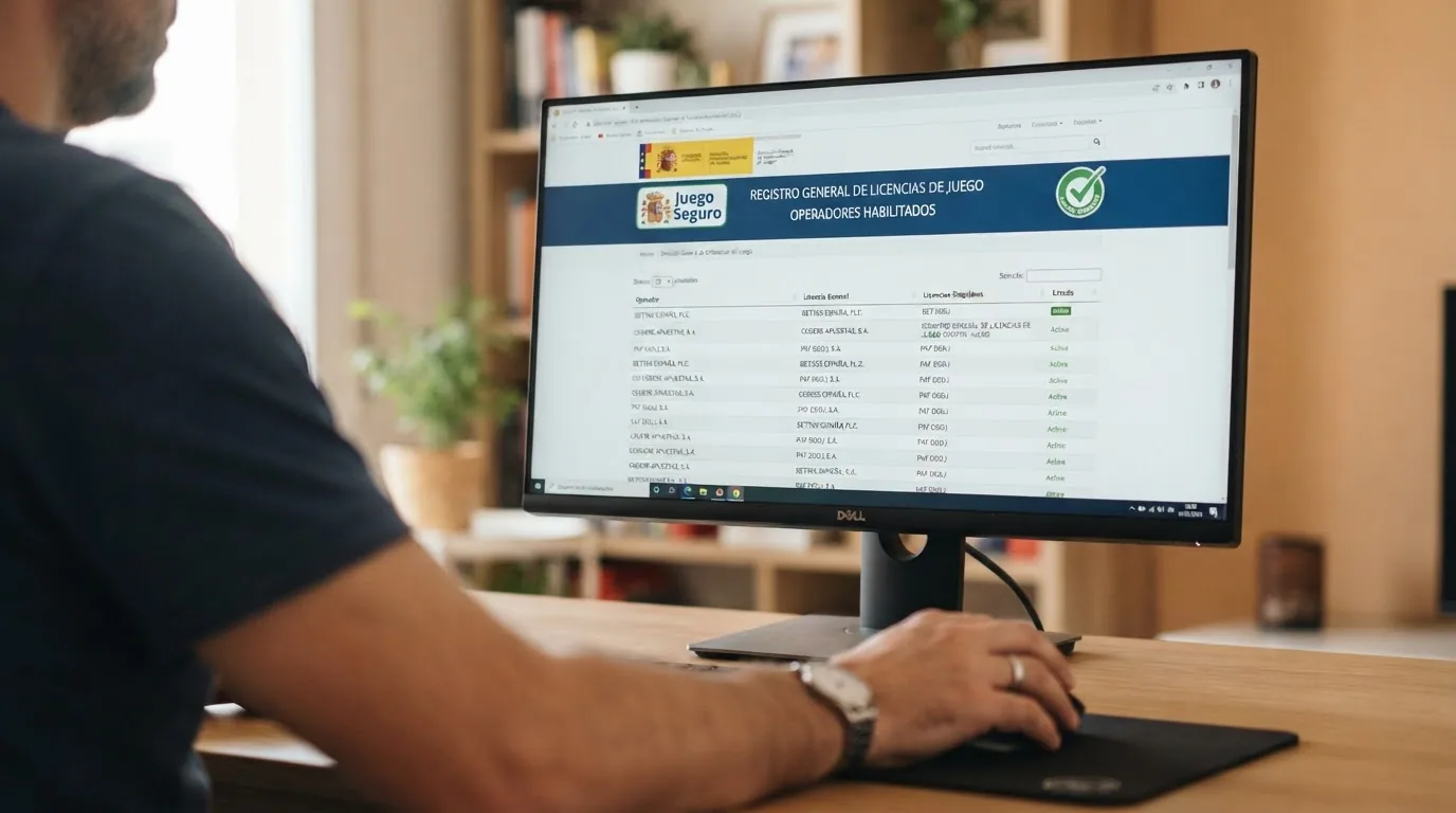 Pantalla del buscador público de operadores con licencia en la web ordenacionjuego.es
