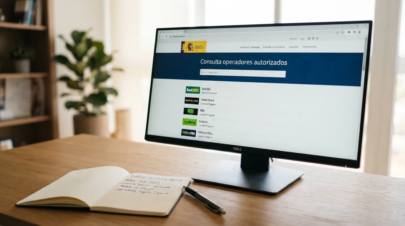Captura de pantalla del buscador de operadores de ordenacionjuego.es mostrando el registro público de licencias DGOJ