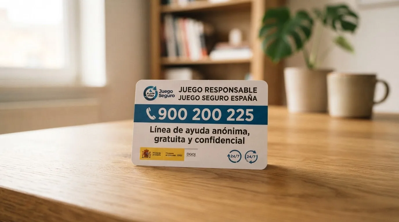 Tarjeta con el número 900 200 225 y el logotipo de FEJAR junto al texto 