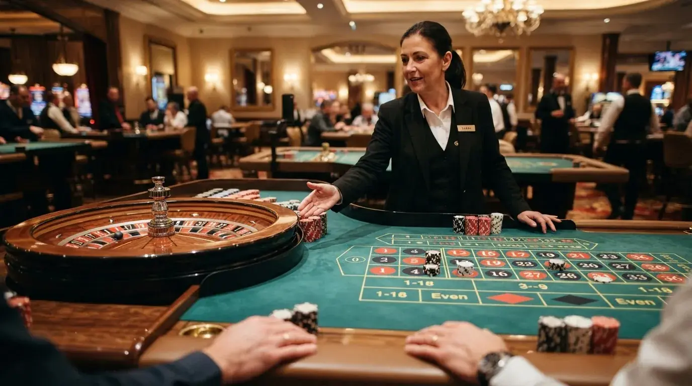 Mesa de ruleta en vivo emitida en HD desde el salón del Casino de Torrelodones con crupier real