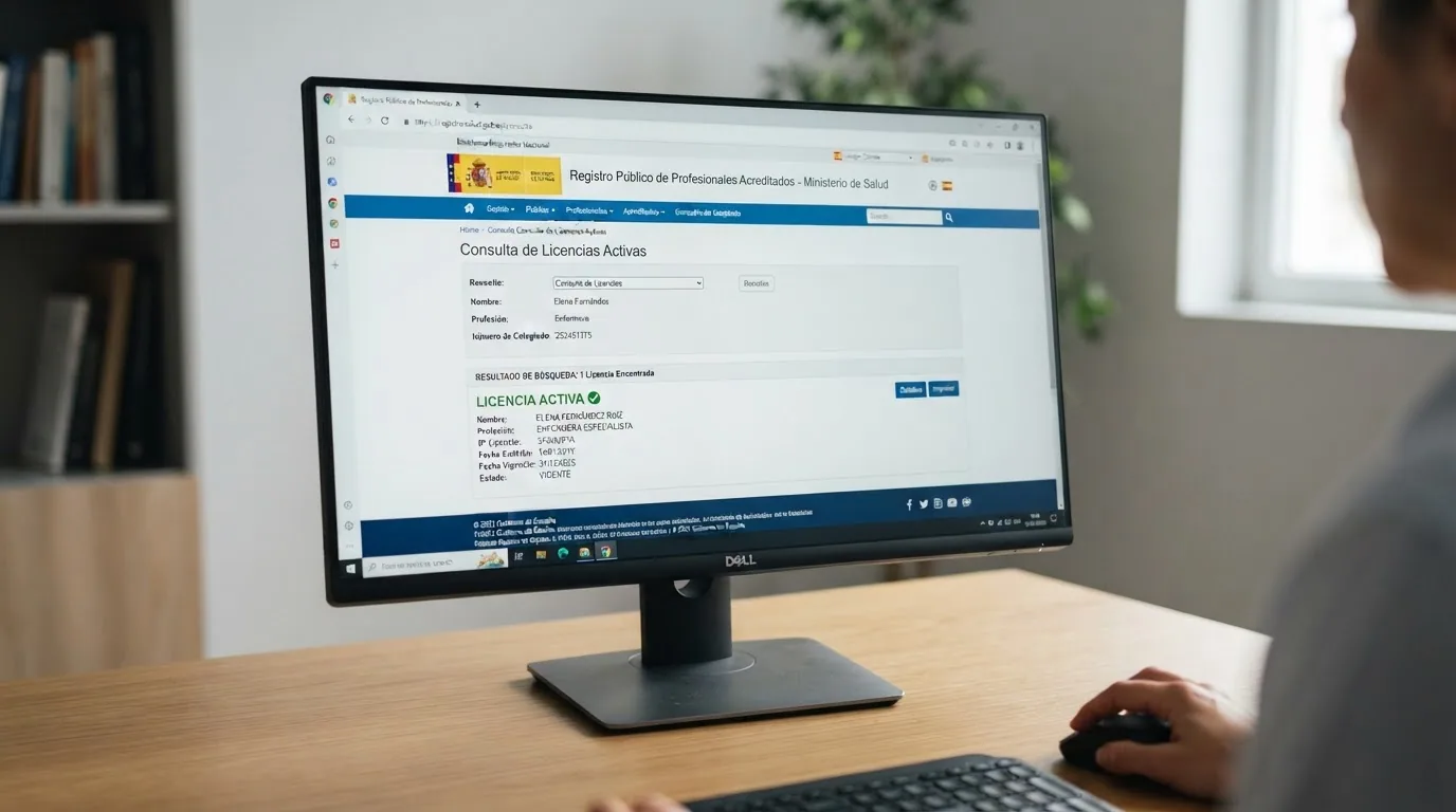 Captura del registro público de la DGOJ en ordenacionjuego.es con el campo de búsqueda de operador visible y un resultado de licencia activa