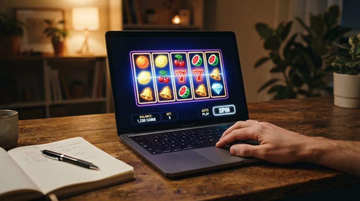 Parrilla de slots de un casino MGA con títulos de Pragmatic Play, NetEnt y Play'n GO visibles en la interfaz