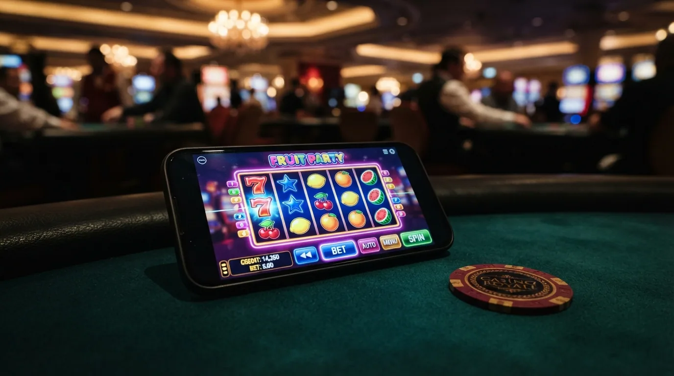 Pantalla del slot Sweet Bonanza Super Scatter de Pragmatic Play cargado en la plataforma de Casino Barcelona, con los carretes visibles